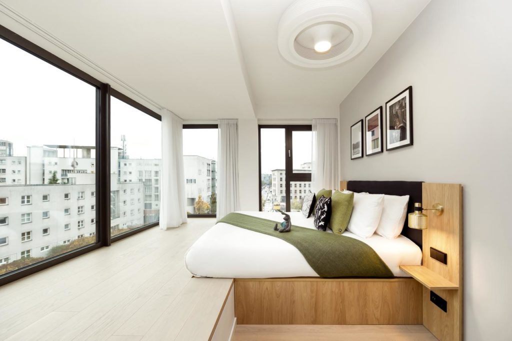 Chambre du Wilde Aparthotels, hôtel de charme à Berlin.