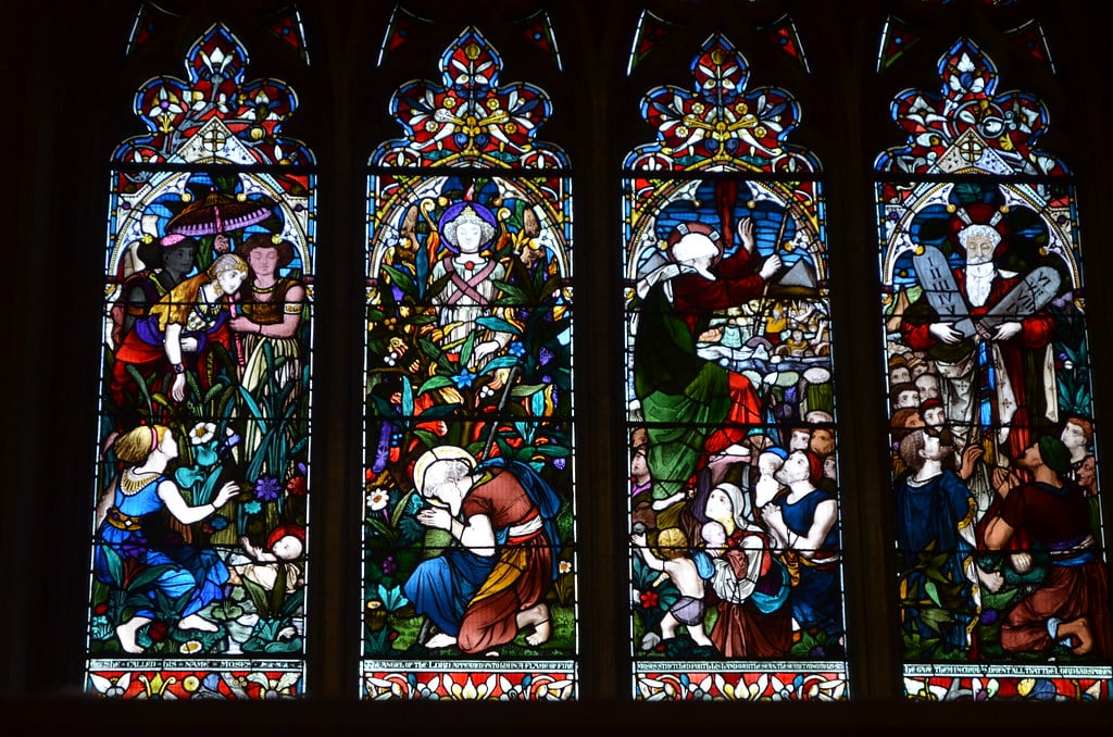 Vitraux victoriens de l’église Saint Mary Redcliffe.