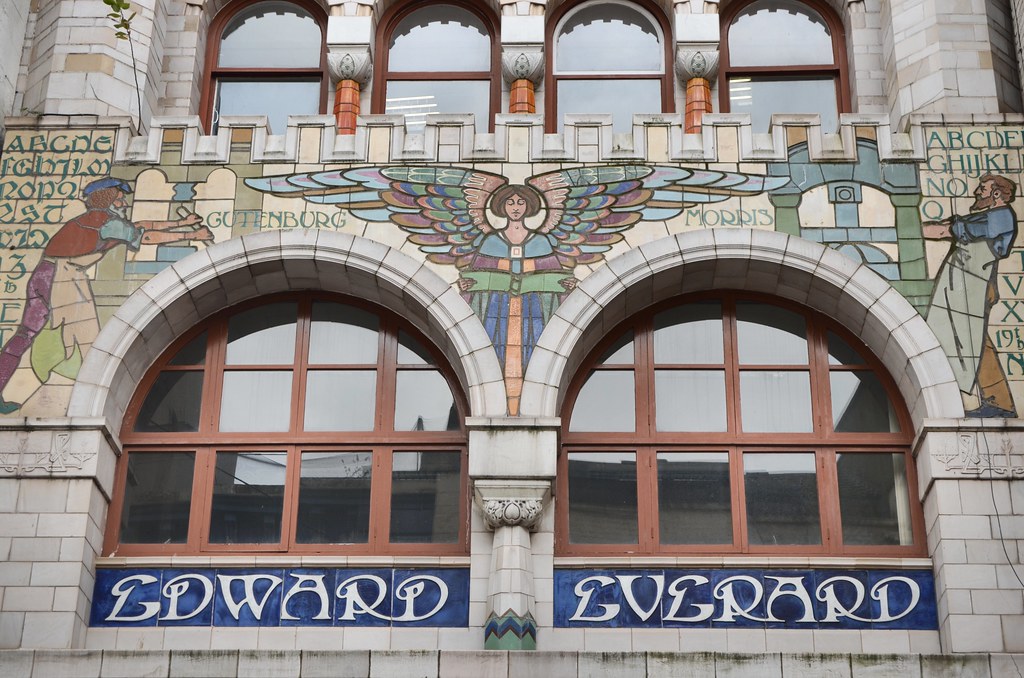 Façade art and craft dans la Vieille Ville de Bristol.