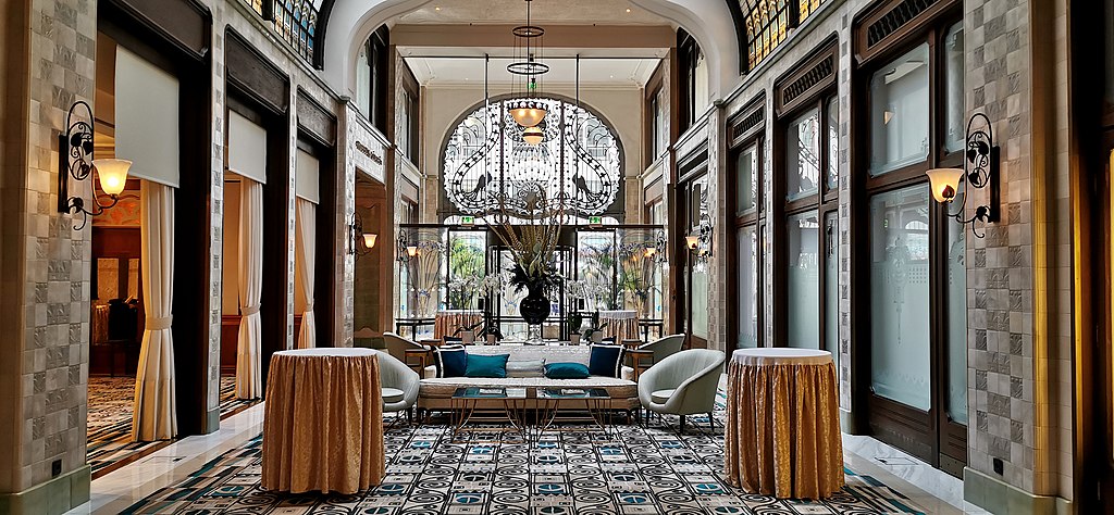 Intérieur de l'hotel de luxe Palace Gresham à Budapest - Photo de Thaler Tamas