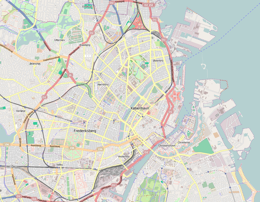 Carte de Copenhague : Tous les lieux les plus intéressants Carte de Copenhague : Tous les lieux les plus intéressants
