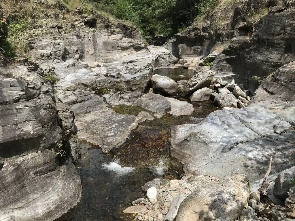 Rando rivière dans les Cevennes.