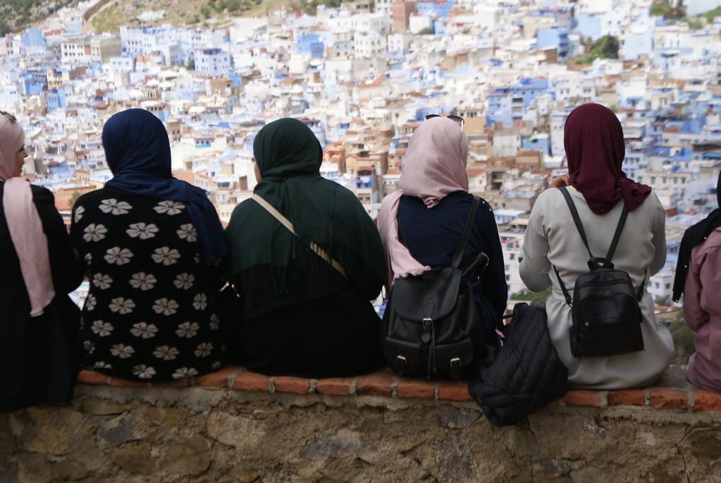 Vue depuis l’esplanade de la Mosquée Bouzâafar sur Chefchaouen