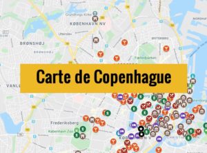 Carte de Copenhague (Danemark) : Plan détaillé gratuit et en français à télécharger