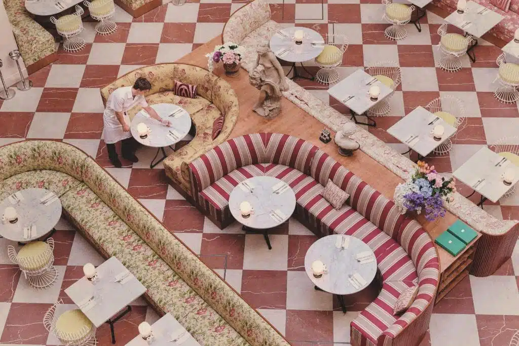 Dans l'Hotel Bella Grande à Copenhague.