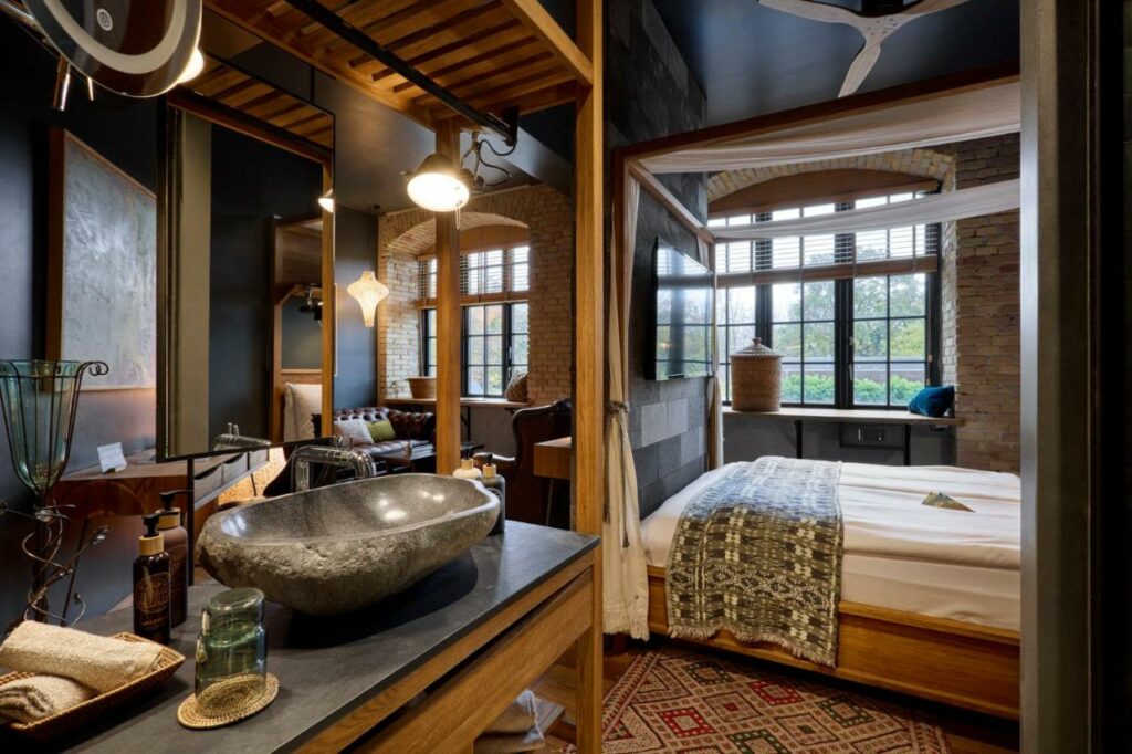 Chambre de l'hotel insolite Bryggen Guldsmeden à Copenhague.