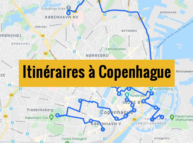 Itinéraires détaillés pour visiter Copenhague (Danemark) en 2, 3 jours ou plus.