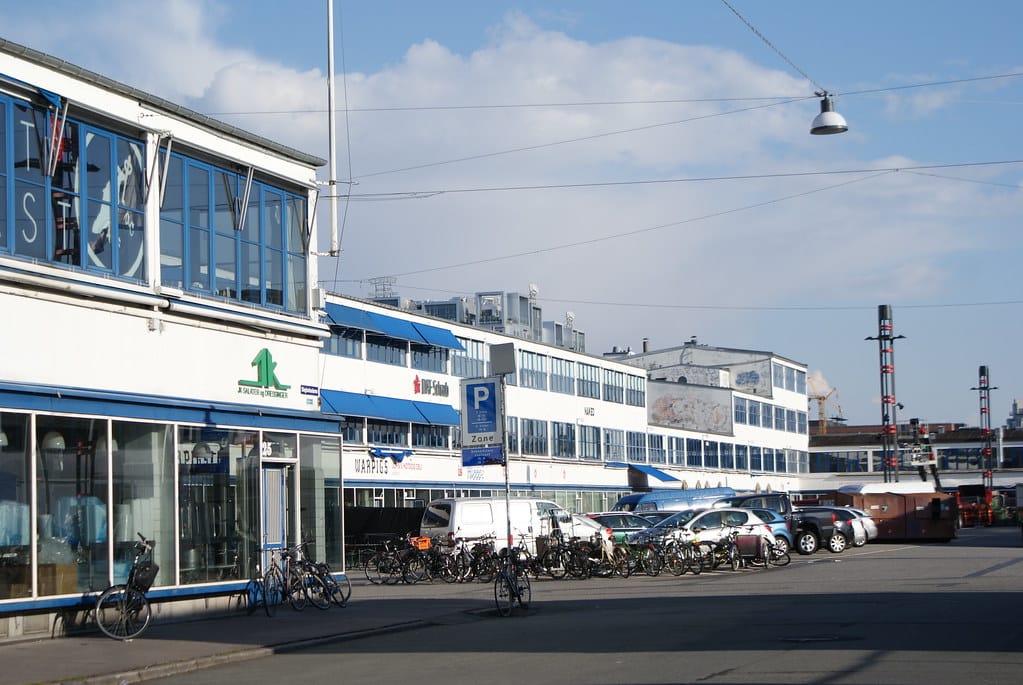 Une petite partie de Meat packing District de Vesterbro à Copenhague.