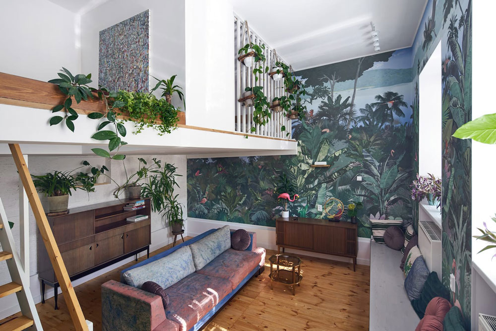 Airbnb à Cracovie : Appartement plein de plantes à louer.