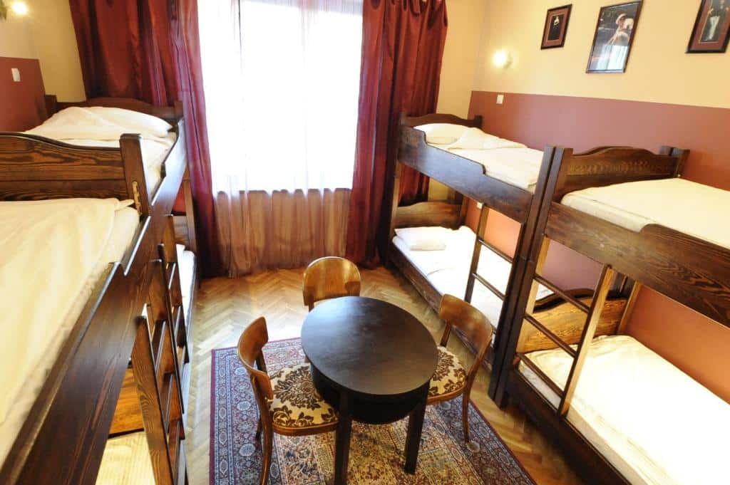 Dortoir de l'auberge de jeunesse Hostel Deco à Cracovie.