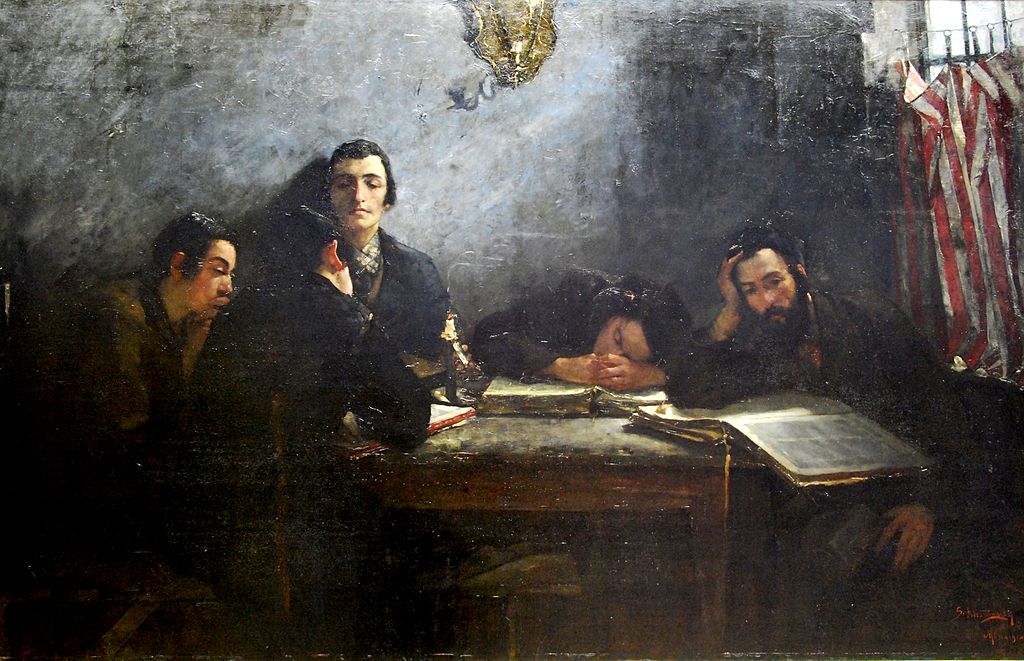 "Ecole des talmudistes" de Samuel Hirszenberg au Musée National de Sukiennice