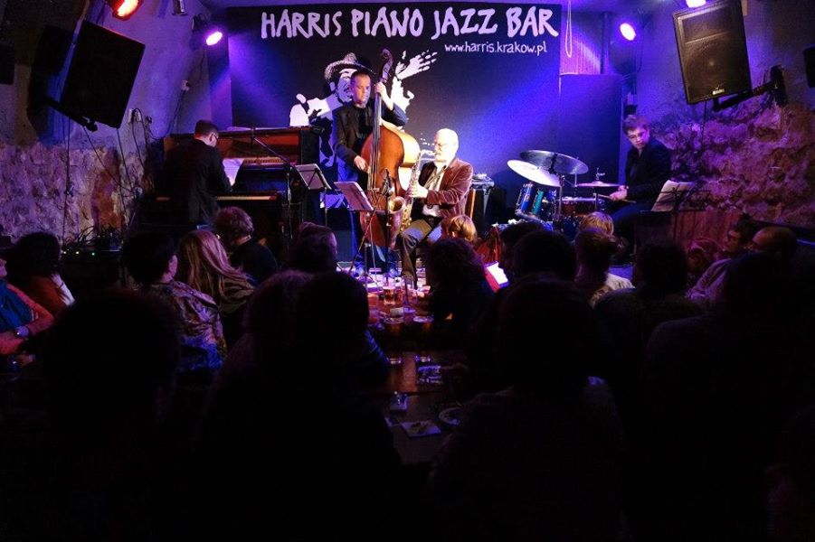 Concert de jazz à Cracovie dans le Harris piano bar.