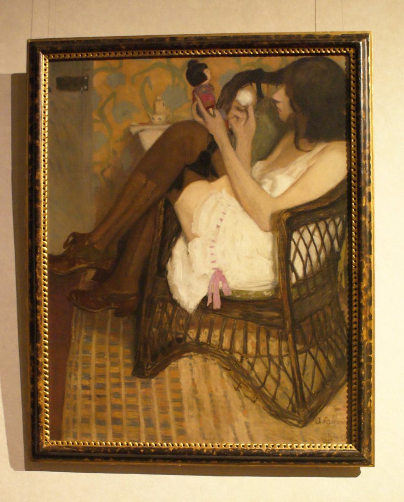 "Jane z japońską laleczką " d'Alfons Karpiński à la Kamienica Szolayskich de Cracovie.
