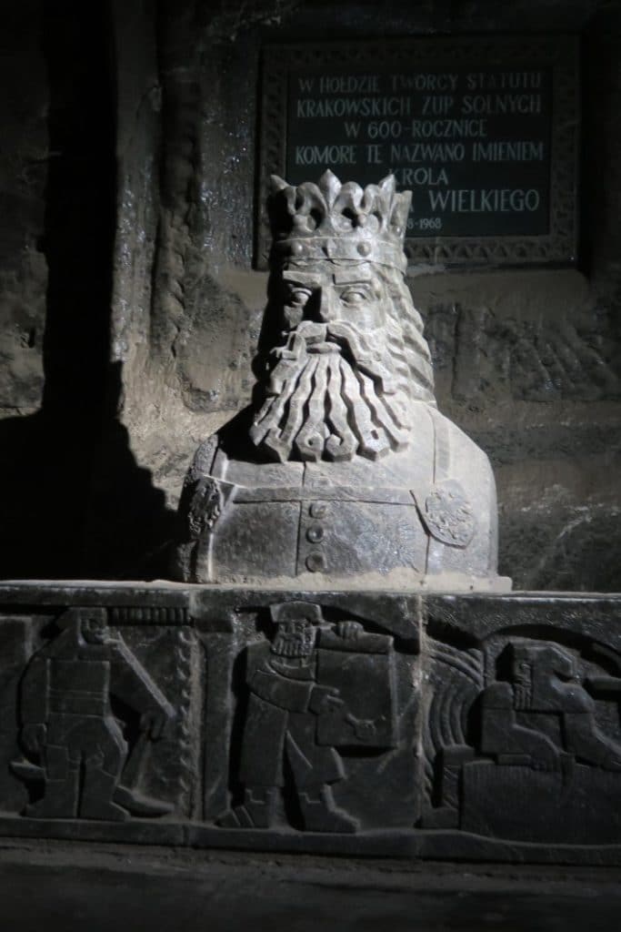 Dans la mine de sel de Wieliczka au sud de Cracovie. Photo de Fraxinus2