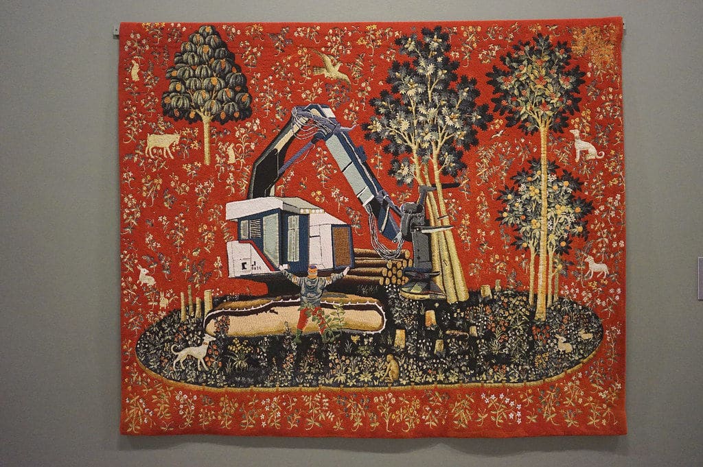 Tapisserie de Suzanne Husky " La noble pastorale" (2017-2021).