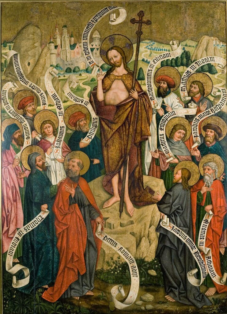 Peinture gothique au musée d'art sacré Ciolek à Cracovie.