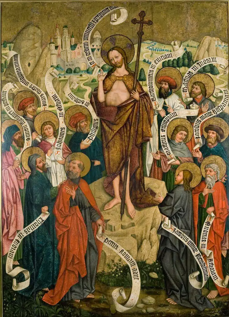 Peinture gothique au musée d'art sacré Ciolek à Cracovie.