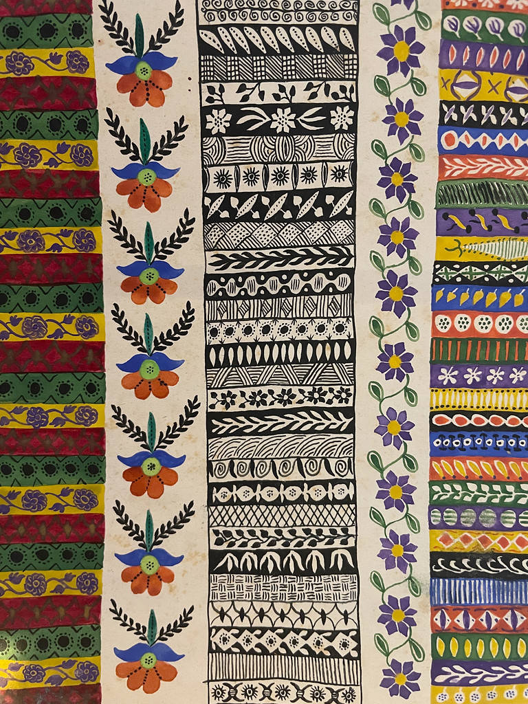 Livres de modèles de Jozefa Kogut au musée ethnographique de Cracovie.