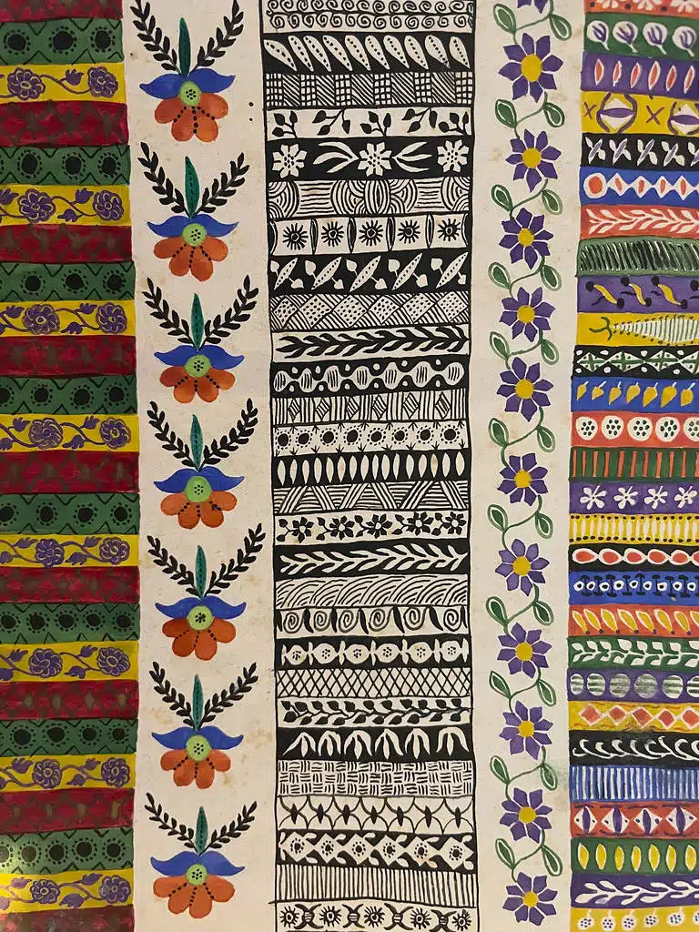 Livres de modèles de Jozefa Kogut au musée ethnographique de Cracovie.