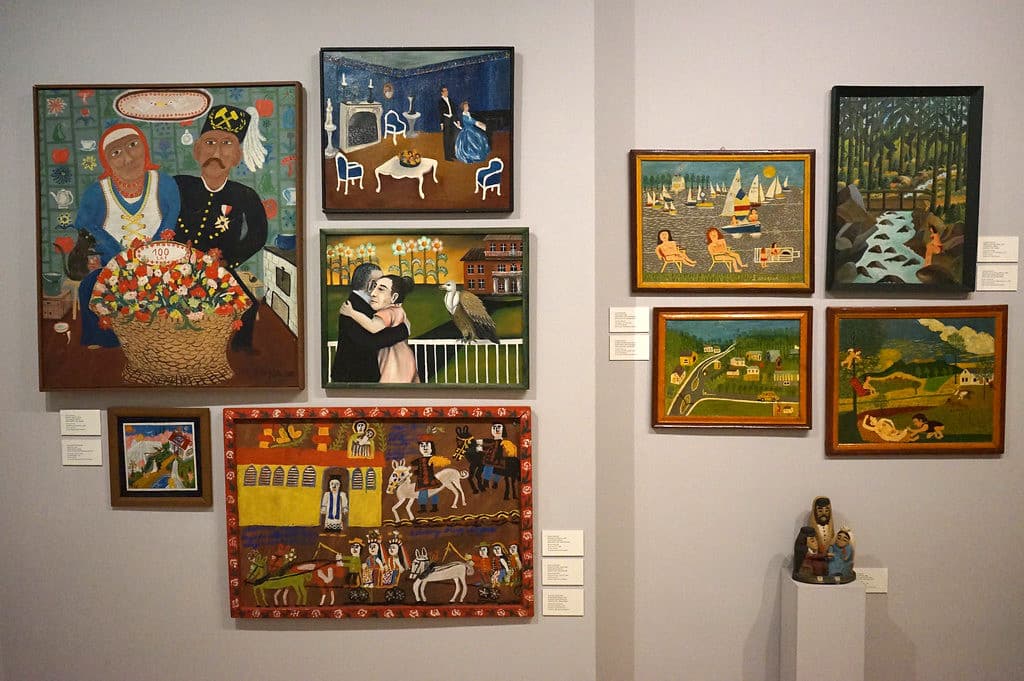 Art naïf dans le Musée ethnographique de Cracovie.