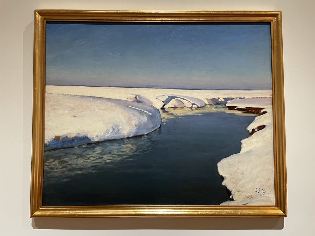 "Snieg" (ou "neige") de Julian Falat (1907) au Muzeum Narodowy de Cracovie.