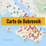 Carte de Dubrovnik : Tous les lieux du guide