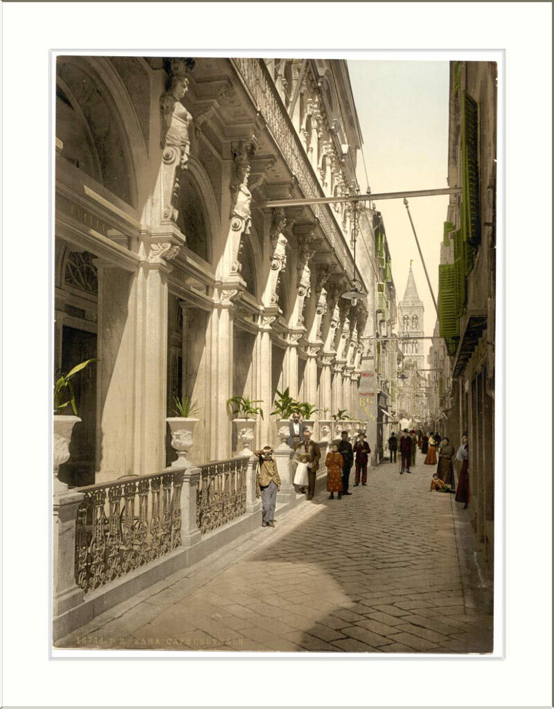 Centre de Zadar en 1900 alors en Autriche-Hongrie.