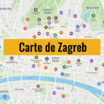 Carte de Zagreb : Tous les lieux du guide