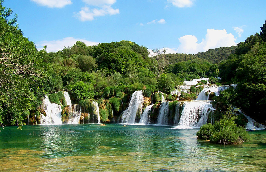 Chutes d'eaux dans le Parc National de Krka.