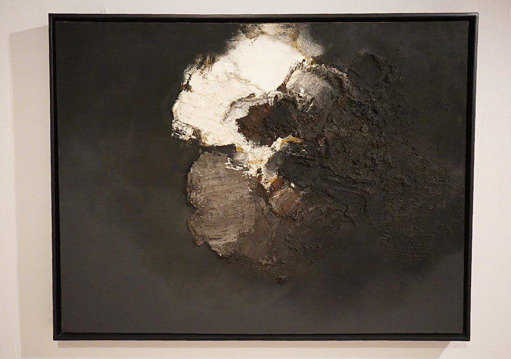 "Numero 202" de Luis Feito (1960) au Musée d'art abstrait espagnol de Cuenca.