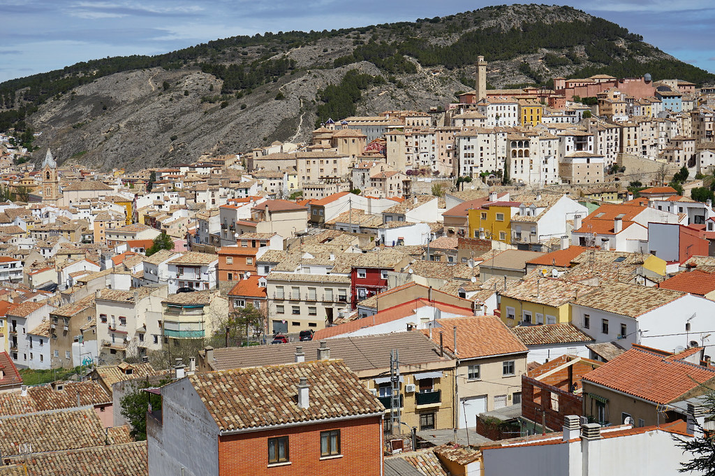 Vue sur la Vieille Ville de Cuenca depuis le musée de paléontologie (oui des dinosaures).