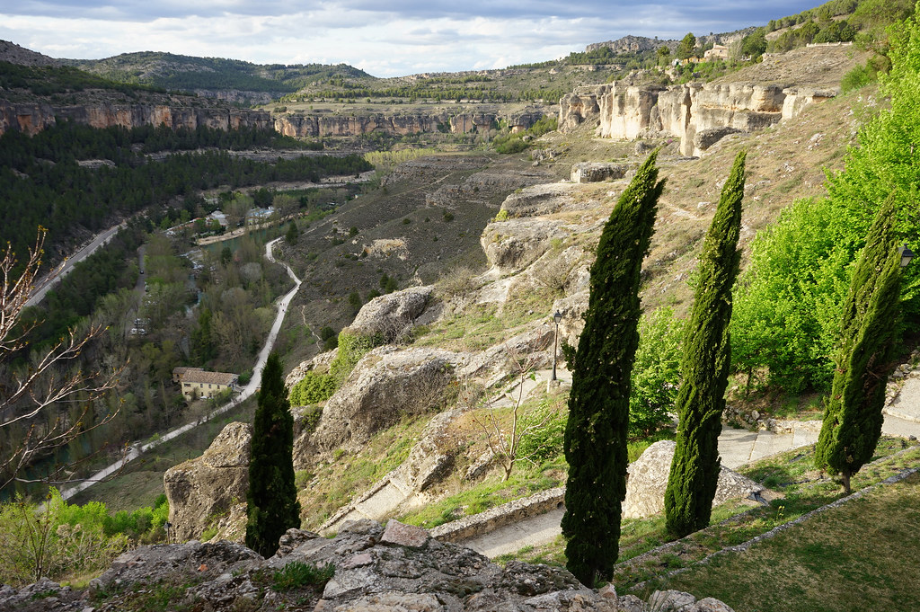 Vue sur le canyon du Rio Jucar au nord de Cuenca.