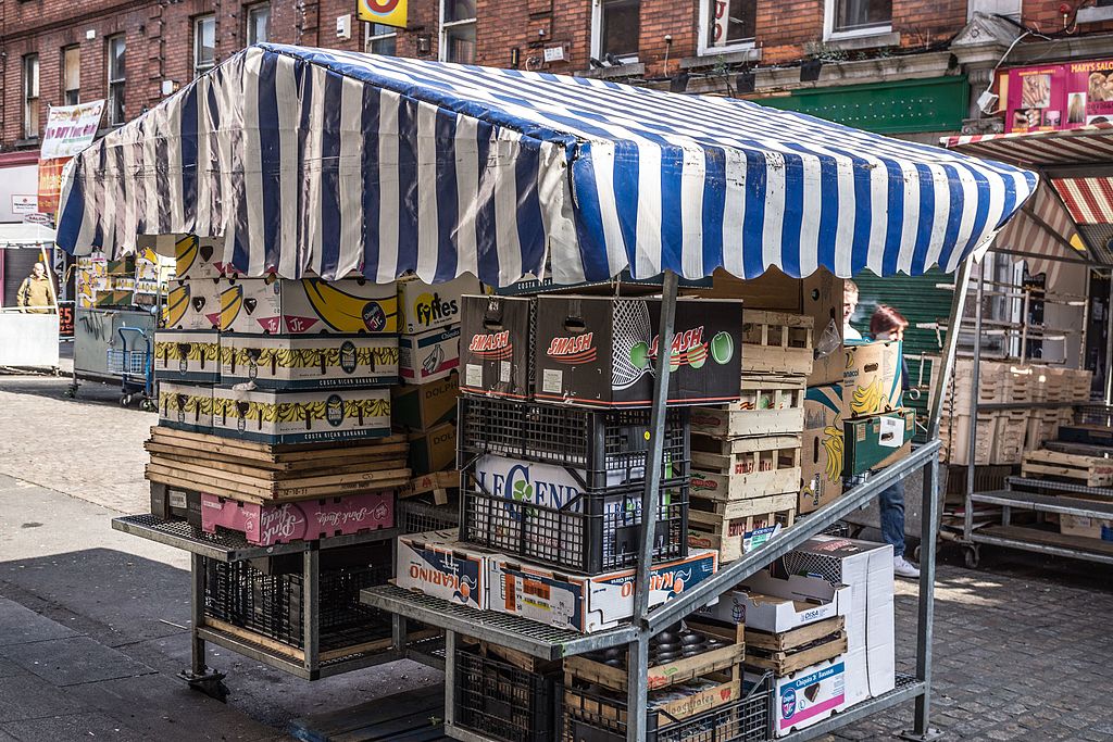 Marché de Moore Street Market à Dublin - Photo de William Murphy