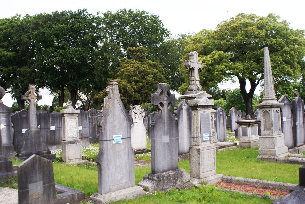 Dans le Cimetière de Glasnevin à Dublin.