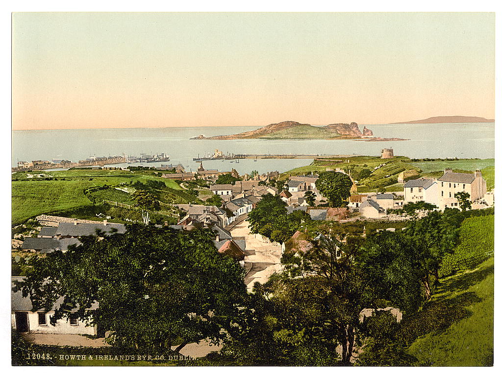 Photochrome de Howth près de Dublin en 1900.