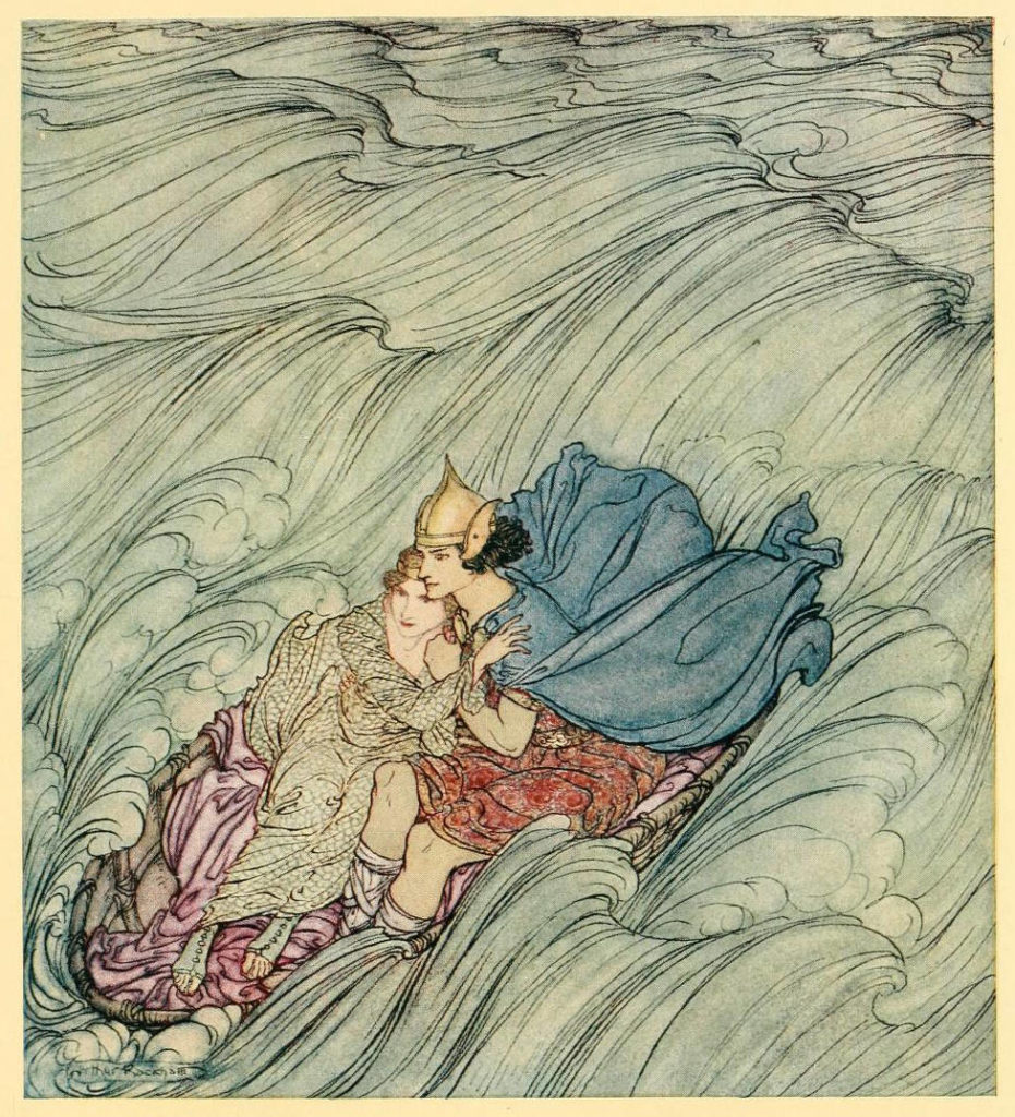 Illustration d'une légende irlandaise par Arthur Rackham