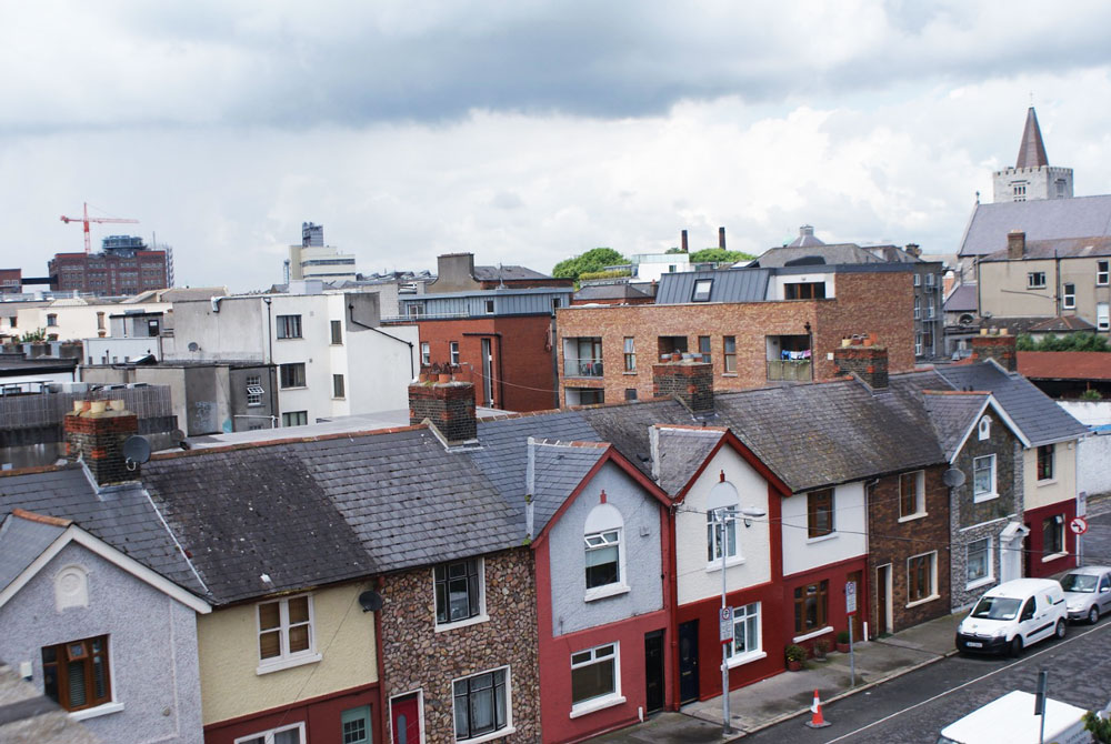 Vue du quartier de Liberties à Dublin.