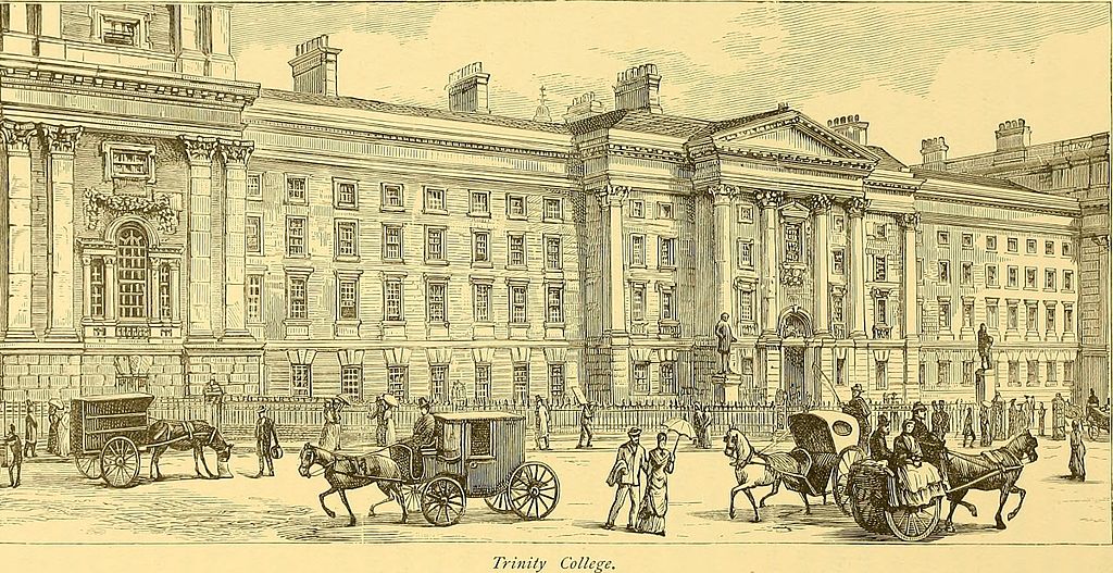 Université Trinity College à Dublin en 1885.