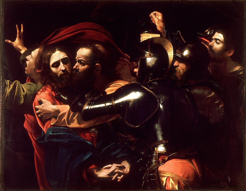 Superbe "The Taking of Christ" par Caravaggio (vers 1602) à la National Gallery of Ireland à Dublin