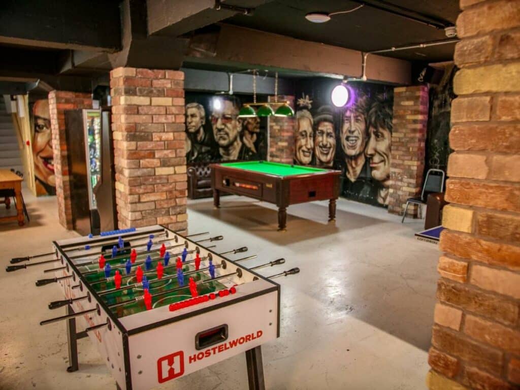 Dans l'auberge de jeunesse Abbey Court hostel à Dublin.