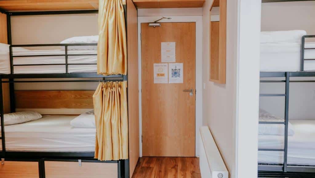 Dortoir de l'auberge de jeunesse Garden Lane Backpackers à Dublin.