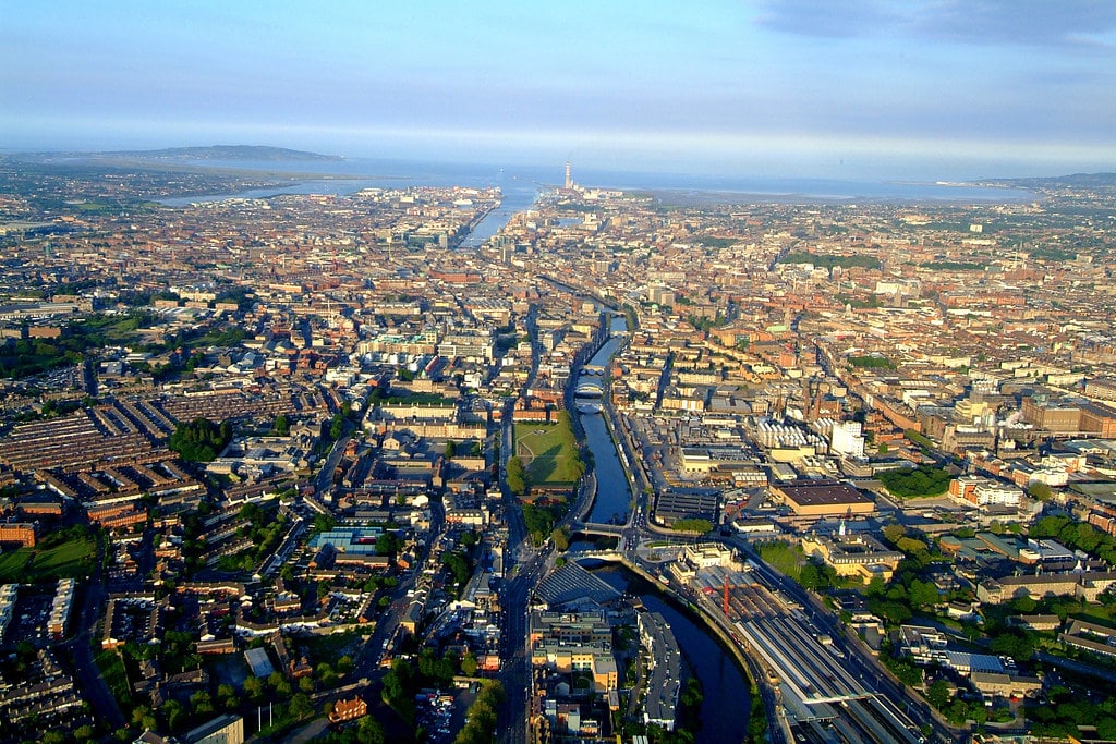 Quartiers de Dublin - Photo aérienne du Penn State