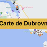 Carte de Dubrovnik : Tous les lieux du guide