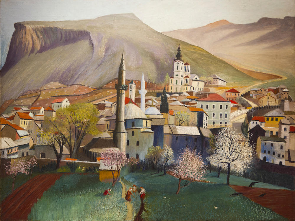 "Mostar au printemps", toile de Tivadar Csontvary Kosztka.