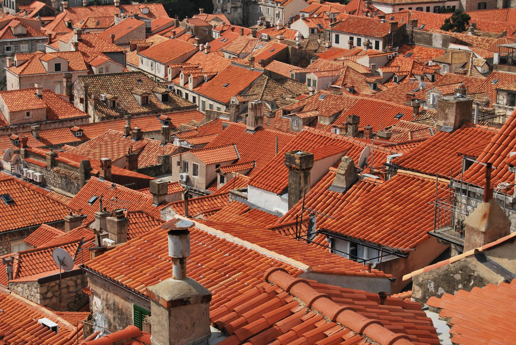 Vue sur les toits de l'ancienne cité-etat de Raguse, aujourd'hui Dubrovnik.