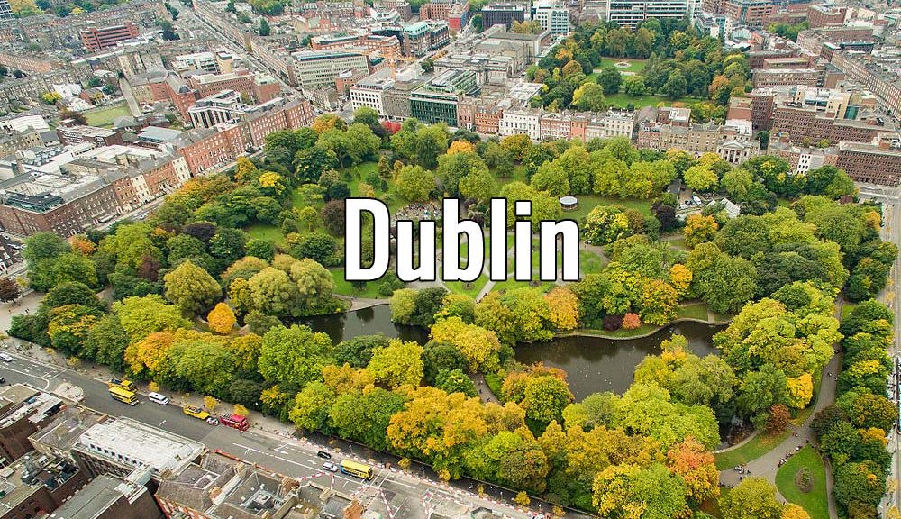 Visiter Dublin en Irlande pendant un week-end ou plus. Photo de Dronepicr