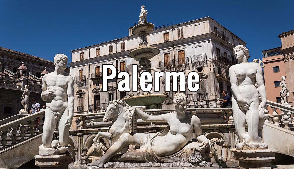 Visiter Palerme en Sicile (Italie) pendant un week-end ou plus, ici la fontaine Pretoria - Photo de Carmela Rita