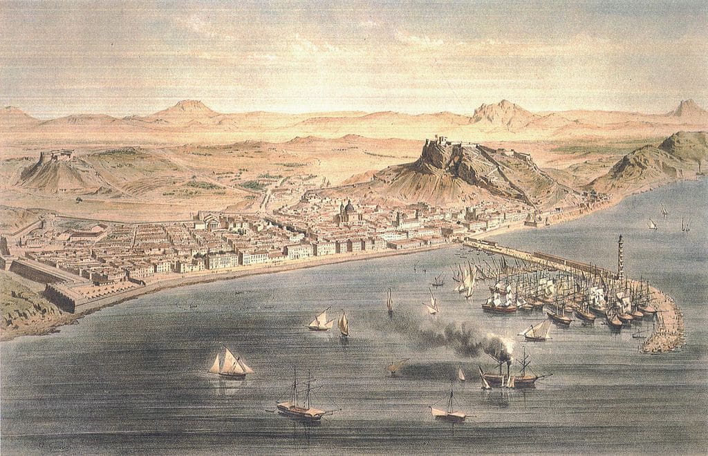 Alicante en 1832 par Alfred Guesdon.