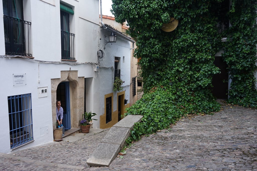 Entrée du café Los Siete Jardines.