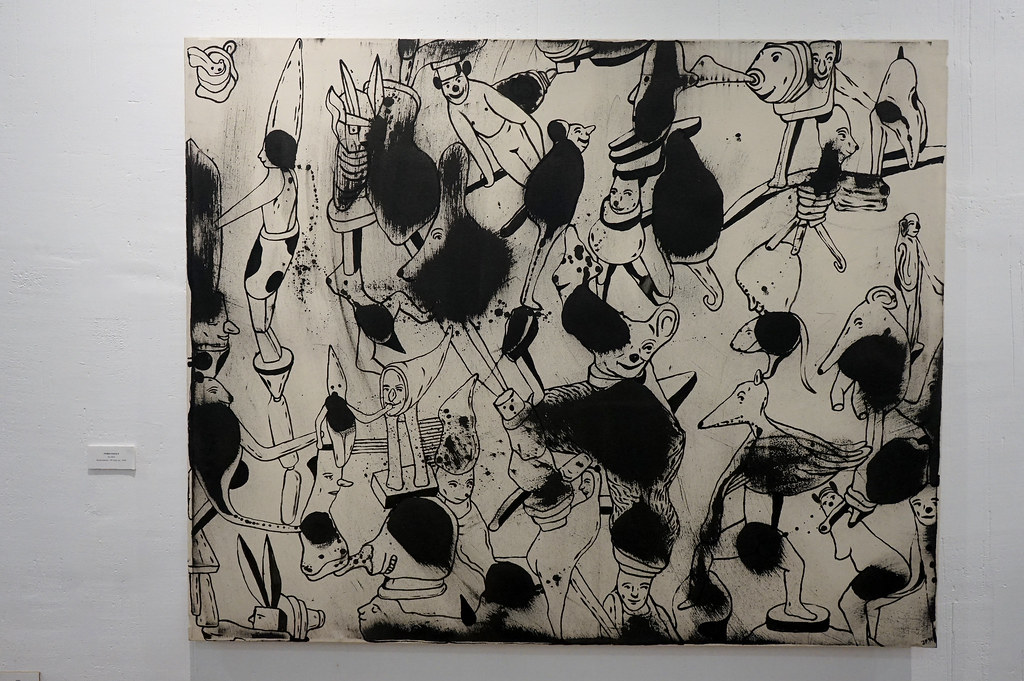 Tableau sans titre de Javier Pagola dans le Musée d'art contemporain Antonio Perez Foundation à Cuenca (Espagne).